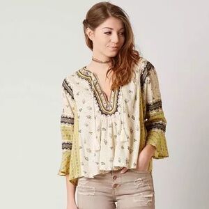 Free People “But I Like It” Blouse Size Small